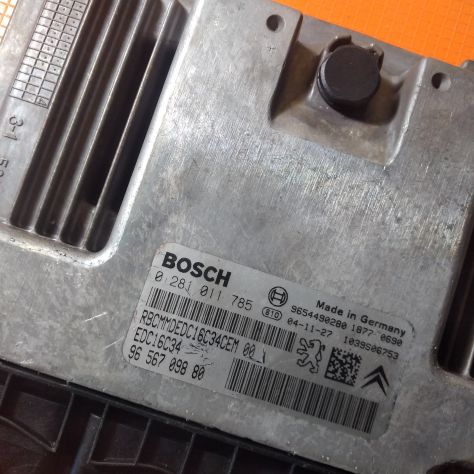 CENTRALINA MOTORE CITROEN C3 1.4 HDI BOSCH 0281011785 - 9658556880 - Foto 3