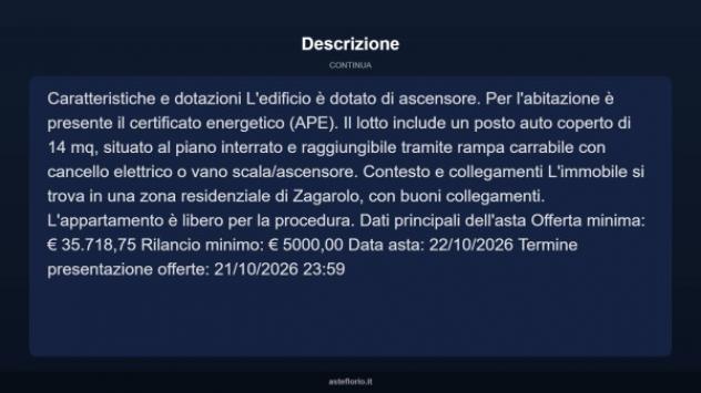 Immobile in asta di 46 m² in vendita a Zagarolo - Foto 4