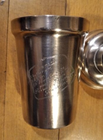 Shaker Broggi MI anni '50 ottone placcato argento - Foto 6
