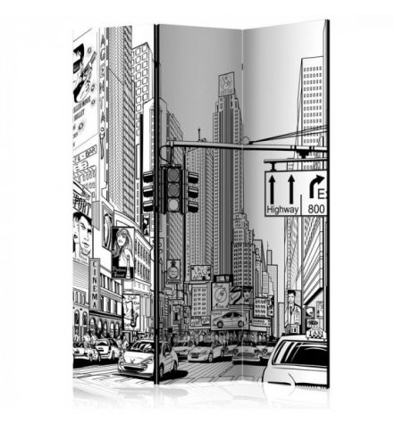 Paravento ARREDALACASA New York N.8 Con 3 Ante