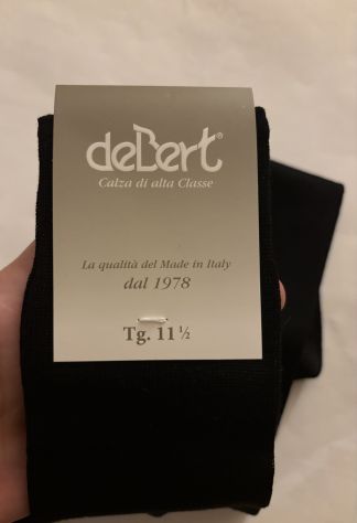 CALZE LUNGHE FINO AL GINOCCHIO NUOVE CON CARTELLINO UOMO IN COTONE FILO DI SCOZI - Foto 2