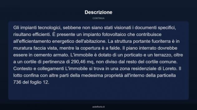 Immobile in asta di 184 m² con più di 5 locali in vendita a Loreto - Foto 17