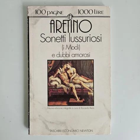 Sonetti Lussuriosi - Aretino - Newton - 1993 - TRACCIATA!