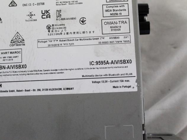 259159519R AUTORADIO RENAULT CLIO 5 E-TECH 145 1.6 I 67KW AUT 5P (2022) RICAMBIO USATO (NON FORNIAMO CODICE AUTORADIO, MA SOLO NUMERO DI TELAIO VEICOL - Foto 7