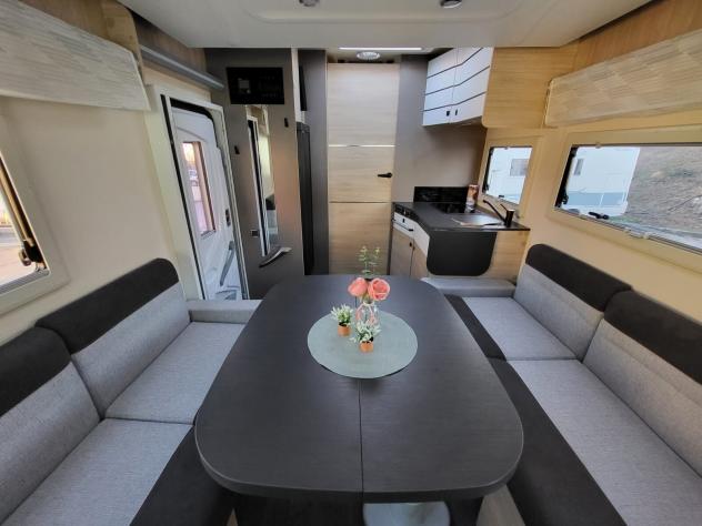 MOTORHOME CHAUSSON DUCATO BASCULANTE GARAGE CLIMATIZZATORE LETTI CASTELLO POSTERIORI GENERALI CAMPER USATI 492 - Foto 9