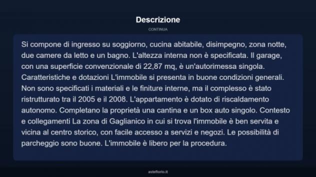Immobile in asta di 116 m², box auto in vendita a Gaglianico - Foto 17