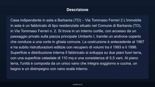 Immobile in asta di 110 m² in vendita a Barbania - Foto 17