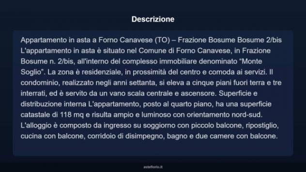 Immobile in asta di 118 m², box auto in vendita a Forno Canavese - Foto 6