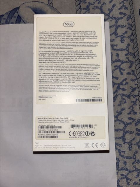 SCATOLA SENZA SMARTPHONE+ISTRUZIONI OTTIME CONDIZIONI ORIGINALE APPLE IPHONE 6S - Foto 7