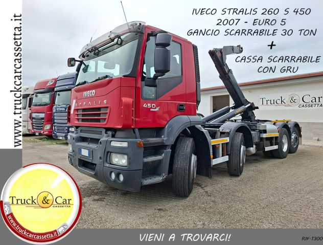 RIF.1300 IVECO STRALIS 260 S 450 – 2007 – 4 ASSI – GANCIO SCARRABILE GUIMATRAC 3