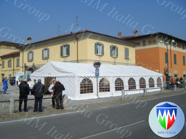 Tendoni Coperture in Pvc 7 x 15 Ignifugo 550 gr. mq. bulloni Passanti - Foto 2