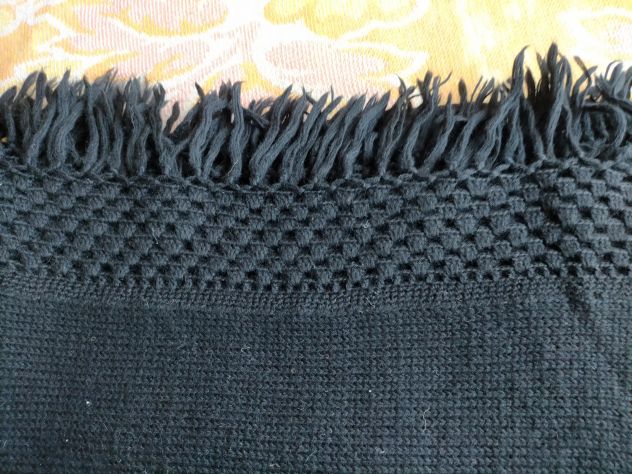 Coperta nera fatta a mano - Foto 6