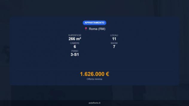 Immobile in asta di 266 m² con più di 5 locali in vendita a Roma - Foto 17
