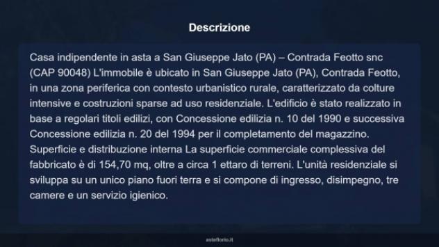 Immobile in asta di 154 m² in vendita a San Giuseppe Jato - Foto 15