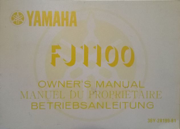 Yamaha FJ 1200 carene laterali blu e libretto uso manutenzione (LEGGERE TESTO) - Foto 4