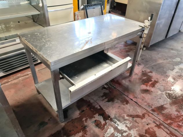 tavolo inox con apriscatole usato - Foto 5