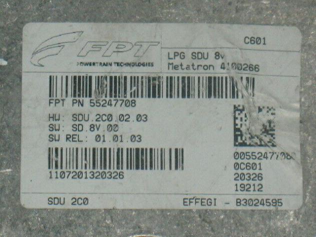 55247708 ECU metatron lpg gpl punto evo ypsilon 55247708 4100266 - Foto 2