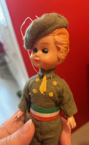 Bambolina vestito militare, vintage - Foto 4