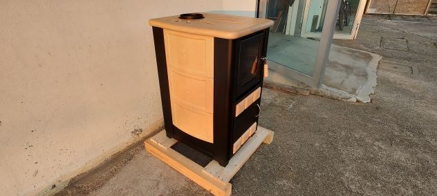 Termostufa ceramica alice idro legna caldaia - Foto 6