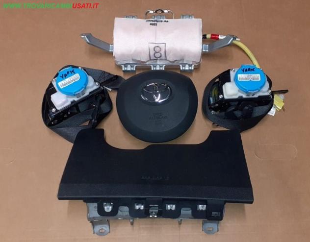 DISPOSITIVO AIRBAG LATO GUIDA KIT AIR VOLANTE SP. ARANCIO+ PASSEGGERO SP. ARANCIO+ GAMBE + 2 CINTURE TOYOTA YARIS (XP130)  Carrozzeria  Sicurezza  Air