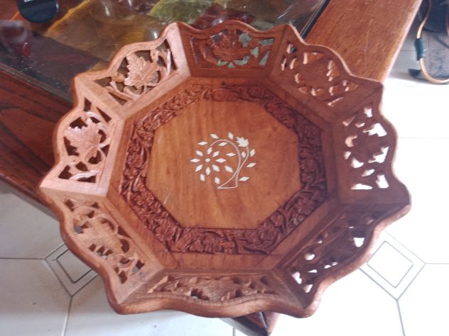 Vassoio Legno Artigianale Vintage Italy - Foto 5