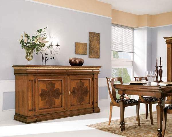 Arredi Classici: Credenzone In Legno Stile Classico 2 Ante cod 972 Nuovo Affare