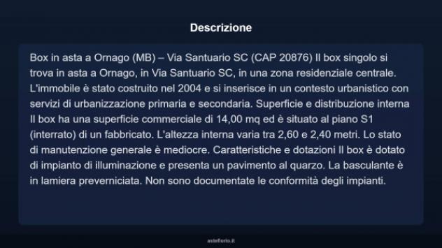 Immobile in asta di 14 m² in vendita a Ornago - Foto 10