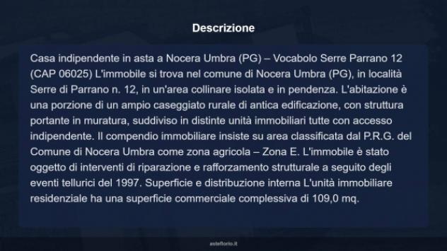 Immobile in asta di 109 m² con più di 5 locali in vendita a Nocera Umbra - Foto 18