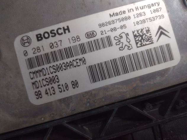 CENTRALINA ORIGINALE MOTORE ECU PEUGEOT 508 2021 0281037198 Centralina motore P - Foto 7