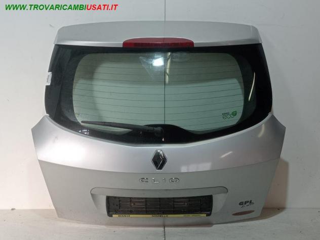 PORTELLO POST. ARGENTO MET. CON MOT 999-U1561044 Carrozzeria Lamierati esterni Portello Portello post. RENAULT - CLIO III SPORTOUR - 2007 2009, RE