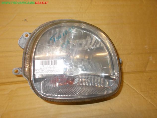 PROIETTORE D. PARAB.CROMATA TRASPARENTE RENAULT TWINGO (C06)  Parti elettriche  Fanaleria  Proiettori  Proiettore ant. RENAULT - TWINGO - 01-09-1998 -