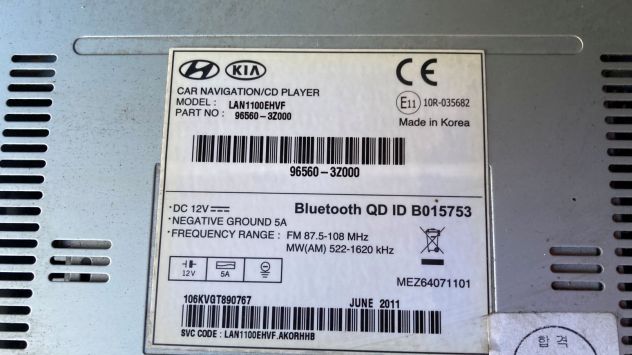 Display navigatore multifunzione Hyundai I40 del 2014 (965603Z000) - Foto 4