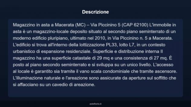 Immobile in asta di 29 m² in vendita a Macerata - Foto 4