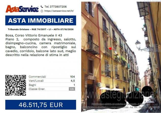 Tribunale Oristano - RGE 74/2017 - L1 - Tribunale Oristano - RGE 74/2017 - L1 - ASTA 07/10/2026