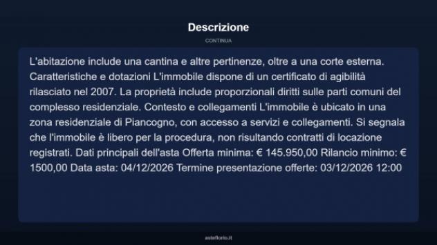 Immobile in asta di 158 m², box auto in vendita a Piancogno - Foto 4
