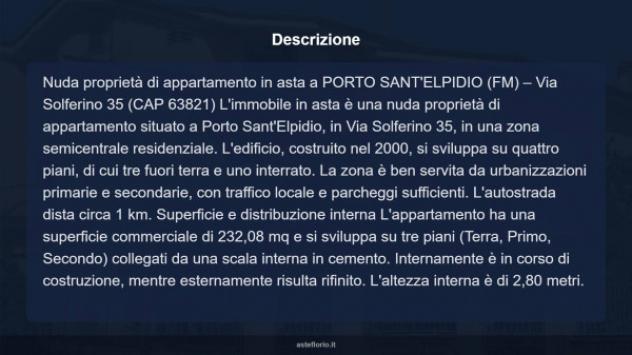 Immobile in asta di 232 m², box auto in vendita a Porto Sant'Elpidio - Foto 9