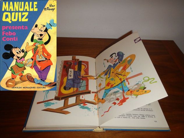 MANUALE QUIZ presenta Febo Conti, Walt Disney 1973.
