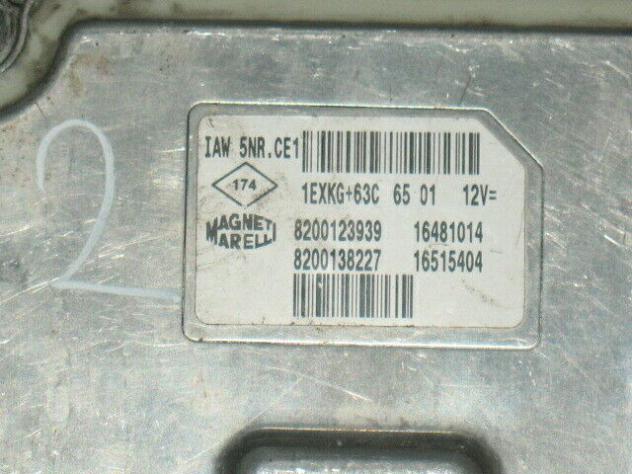 5NR.CE1 8200123939 ECU RENAULT CLIO 1.2 B 2001 IAW 5NR.CE1 8200123939 - Foto 2