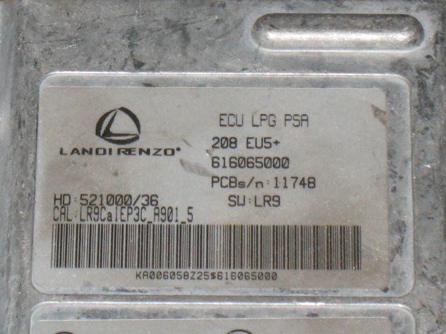 616065000 ECU LPG GPL PSA LANDI RENZI PEUGEOT CITROEN 208 EU5+ 52100036 - Foto 2