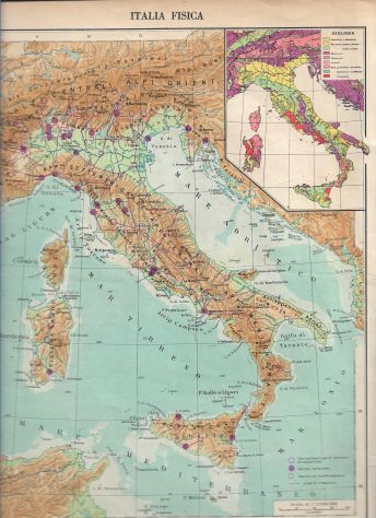 ANNI '40 N 14 CARTE GEOGRAFICHE ITALIA DA ATLANTE DE AGOSTINI - Foto 4