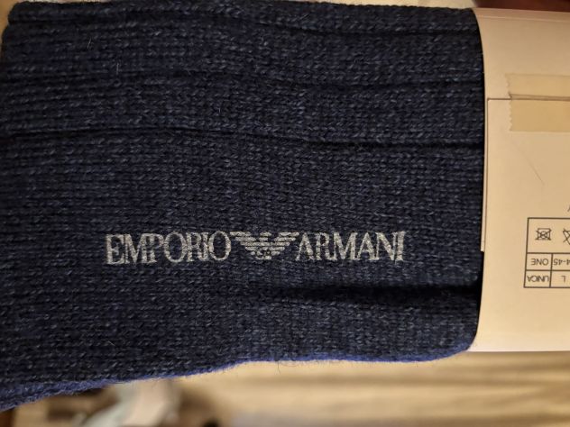 CALZE NUOVE IN LANA DA UOMO FIRMATE ORIGINALI EMPORIO ARMANI,MADE IN ITALY - Foto 8