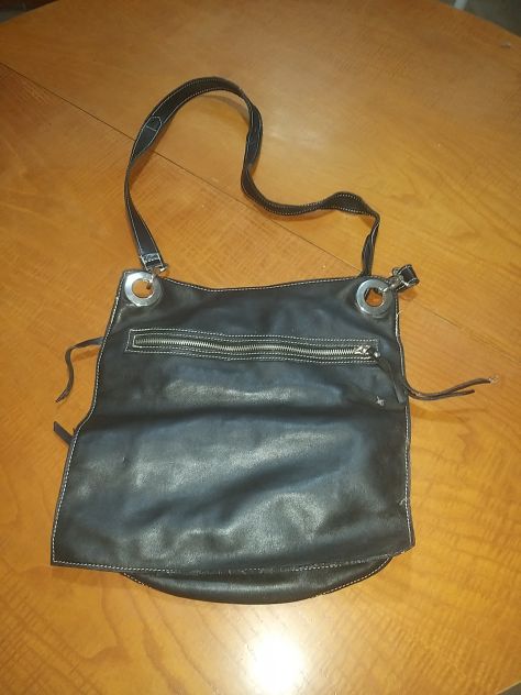 Borsa pelle nera donna vintage - Foto 2