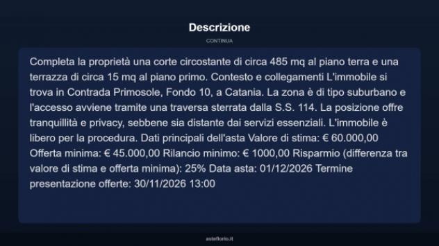Immobile in asta di 143 m² con più di 5 locali in vendita a Catania - Foto 13
