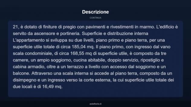 Immobile in asta di 185 m², box auto doppio in vendita a Roma - Foto 4