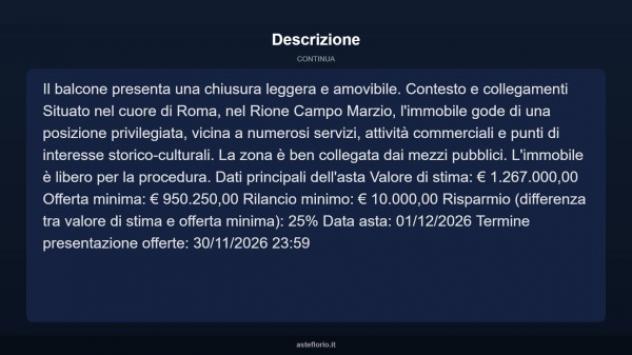 Immobile in asta di 138 m² con più di 5 locali in vendita a Roma - Foto 4