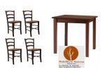 Set Tavoli E Sedie Cod 100 In Legno Per Arredamento Ristorante Bar Pizzeria Pub