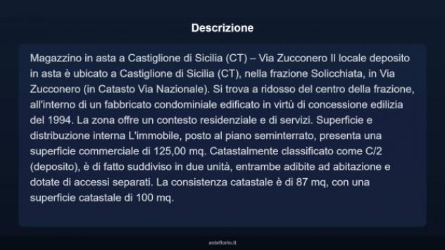 Immobile in asta di 125 m² in vendita a Castiglione di Sicilia - Foto 3