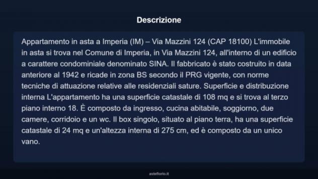 Immobile in asta di 108 m², box auto in vendita a Imperia - Foto 17