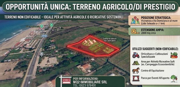 TERRENO AGRICOLO NEI PRESSI DI VIA DOMIZIANA - RIF. V3247