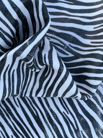Pelle di vitello stampa zebra - sp. 1,5 - Foto 10